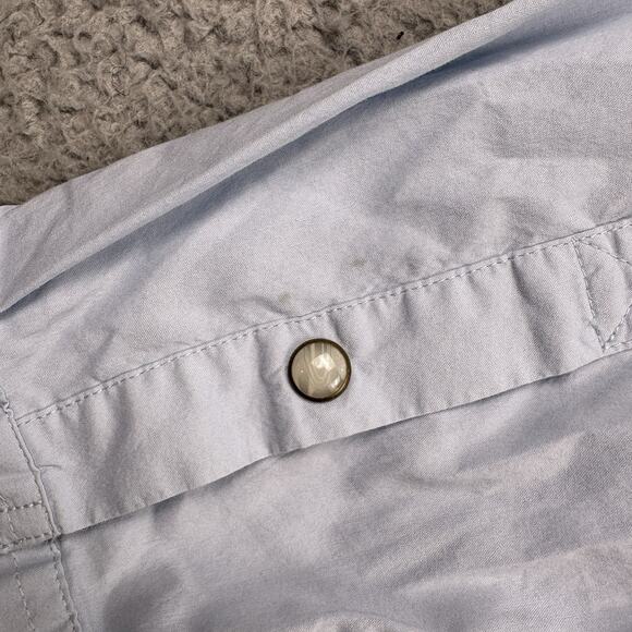 Tecovas Shirt Mens Small Blue Western Pearl Snap Button Down Long Sleeve Cowboy - Picture 11 of 15